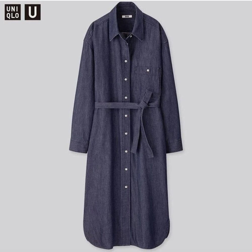Uniqlo U Denim Dress, Women's size Large, never worn | designer collection